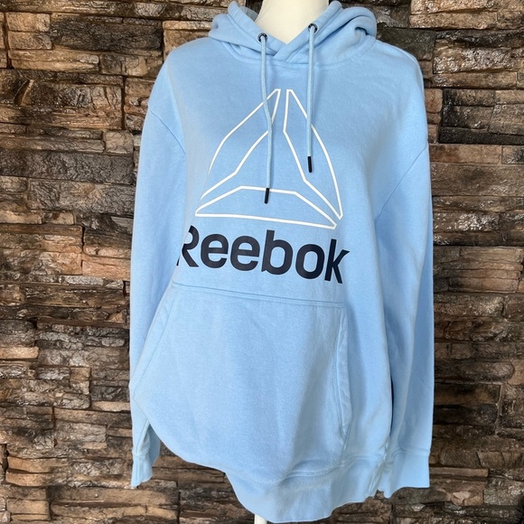 Reebok Light Blue Pullover with Logo - Picture 2 of 9